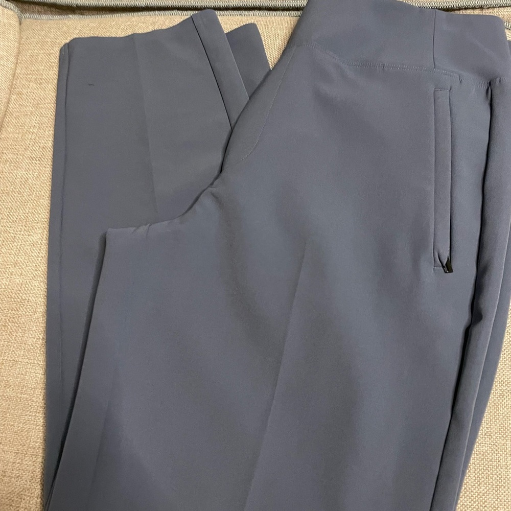 Athleta Women's Slate Gray Straight Leg Pants - Picture 3 of 4